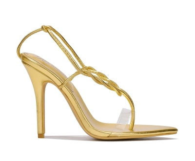 Cape Robbin Alabama Pointy Toe Strappy Thong Stiletto Women Open Toe High Heels-Aqua