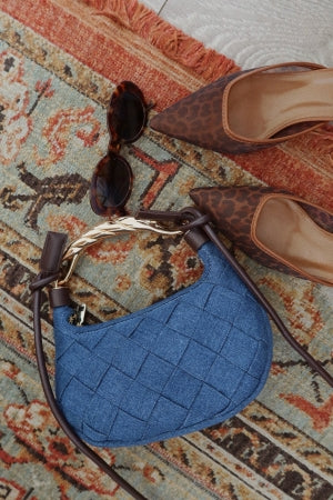 Delicious Knit Slip-on Mesh Pointed Close Toe Kitten Heel Mule