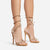 Fantasy Diamante Butterfly Detail Wrap Around Rhinestone Strap Platform Stiletto Heel-Nude