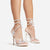 Fantasy Diamante Butterfly Detail Wrap Around Rhinestone Strap Platform Stiletto Heel-White