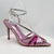 Gerrica Strappy Slingback Pointy Toe Stiletto Heel-Pink