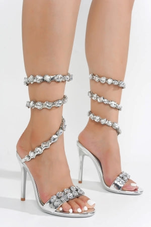  Helia Gem Embellished Ankle Wrap-around 