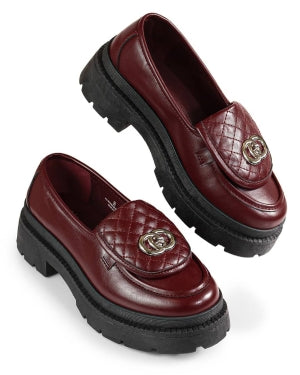 Liliana Kora-1 Platform Lug Sole Round Toe Women Loafer