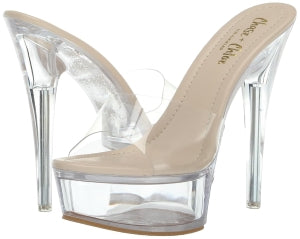 Chase Serenity-1 Trendy Slip-on Platform Round Open Toe – Women’s Stiletto Heel Mule