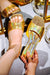 Cape Robbin Seya Metalic Finish Square Open Toe Flat Sandals-Gold