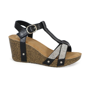 Yoki Netta-67 Platform Wedge Heel Sandal